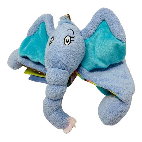 Manhattan Toy Dr. Seuss Horton Blue Elephant Tactile Plush Book Soft Stuffed Toy | eBay ...