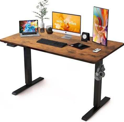 Standing Desk Adjustable Height- Whole Piece Desktop Stand Up Desk, Electric Standing Desk, Sit ...