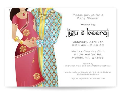 Indian Themed Baby Shower Invitations Indian Baby Shower Invitations