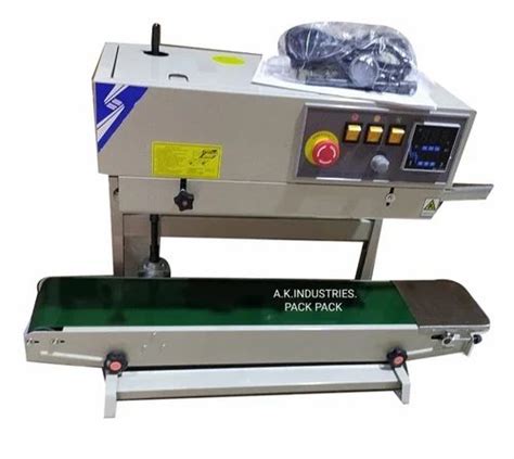 Semi Automatic Mild Steel Ms Frb Continuous Band Sealer Machine