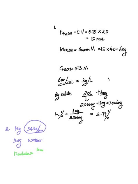 Solved Q G Of Nacl Is Dissolved In G Of Water Calculate