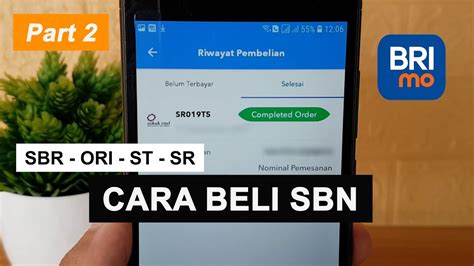 Cara Beli E Sbn Di Brimo Obligasi Sbr Ori St Sr Part Youtube