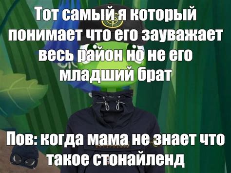 Мем Тот самый я который понимает что его зауважает весь район но не его младший брат Пов