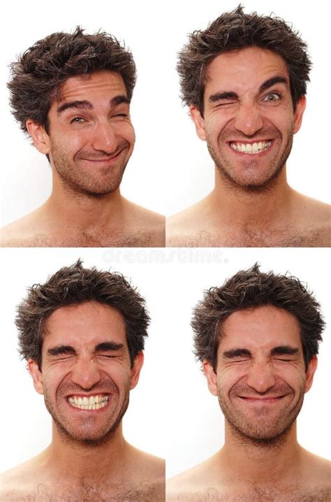 Multiple Male Expressions Stock Image Image Of Group