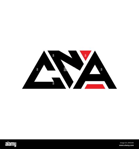 CNA triangle letter logo design with triangle shape. CNA triangle logo ...