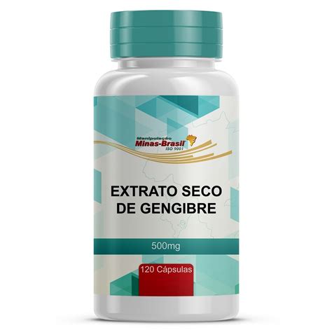 Extrato Seco De Gengibre Mg C Psulas Drogaria