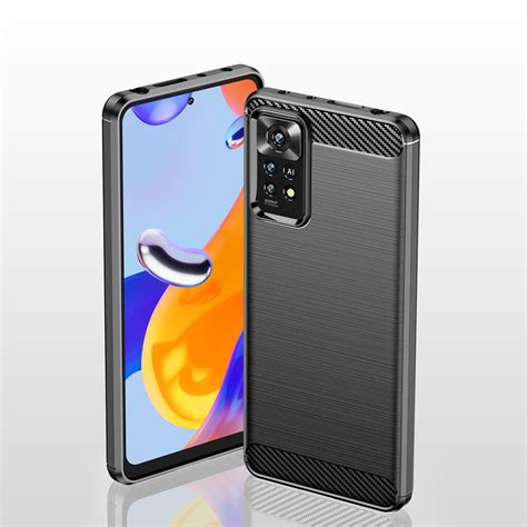 KRYT CARBON CASE FLEXIBLE COVER SLEEVE FOR XIAOMI REDMI NOTE 11 PRO