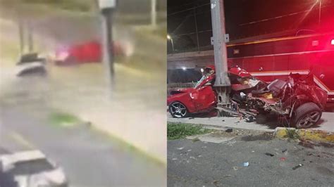 Revelan Momento Exacto Del Choque Del Camaro Donde Un Joven Muri Y