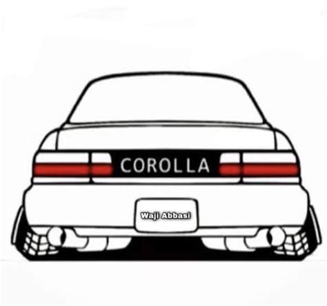 Toyota Corolla AE 101 Illustration