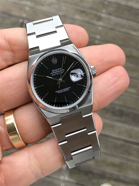 Rolex Datejust Oysterquartz 17000 Black Dial WATCH VAULT