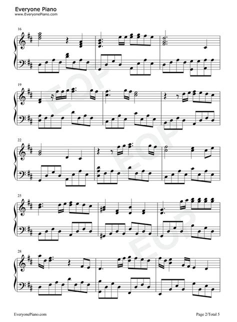 Sheet Music With The Words Everyone Piano