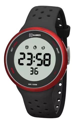 Reloj Digital X Games Para Hombre Xmppd484 Bxpx Correa Roja Color