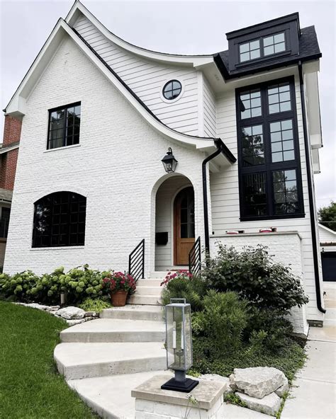 Exterior Trim Colors For White House Black Windows Exterior White