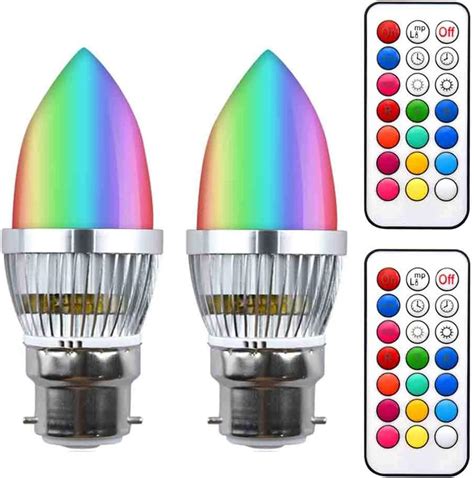 Bonlux Bayonet Colour Changing Light Bulb B Rgb Light Bulb Rgb Cool