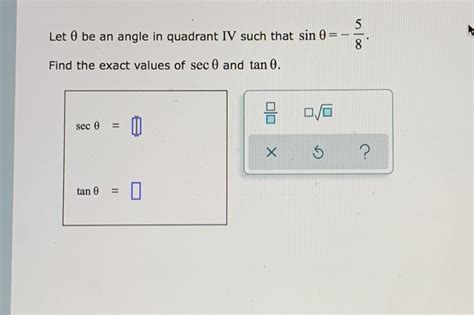 Solved Let O Be An Angle In Quadrant Iv Such That Sin Chegg