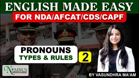 PRONOUNS ENGLISH Types And Rules For All Defence Exams Cds