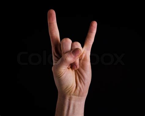 Rock On Hand Gesture