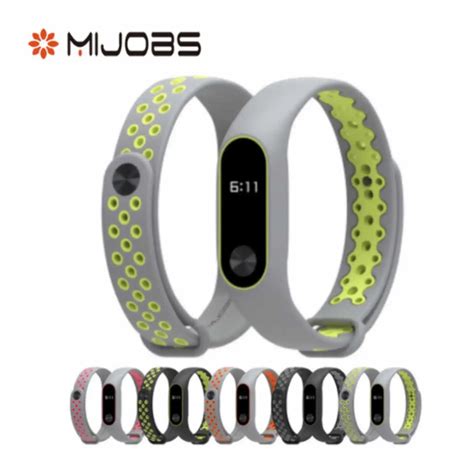 Original Mijobs Straps For Xiaomi Mi Band Colorful Silicone Wrist