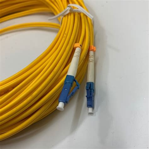 C2G (Legrand) 75FT OS2 9/125um Singlemode Duplex LC-to-LC Yellow Fiber Optic Patch Cable — Aqua (5-Pack) (CG-C6-OS2-LC-LC-75FT-AQ-5PK)