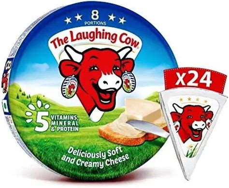 The Laughing Cow Cheese 24 Triangle Portion Imported Product 360 G