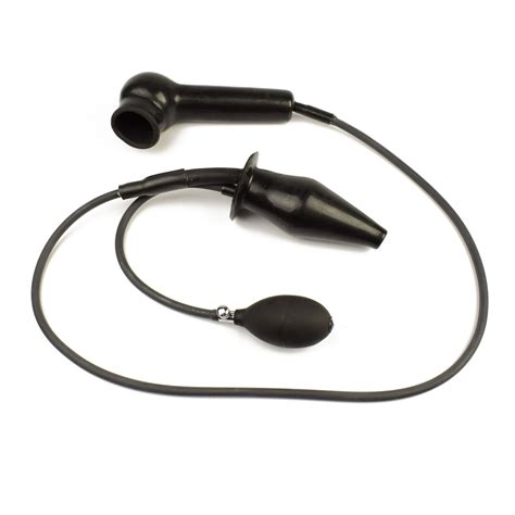 Rubberfashion Latex Butt Plug Enema Analplug XL Aufblasbar Mit Pumpe Und Präservativ Anal Sex