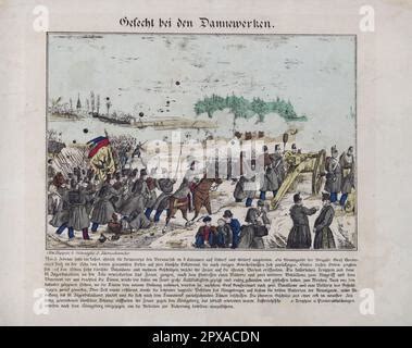 The War In Schleswig The Battle Of Over Selk From A Sketch By Our