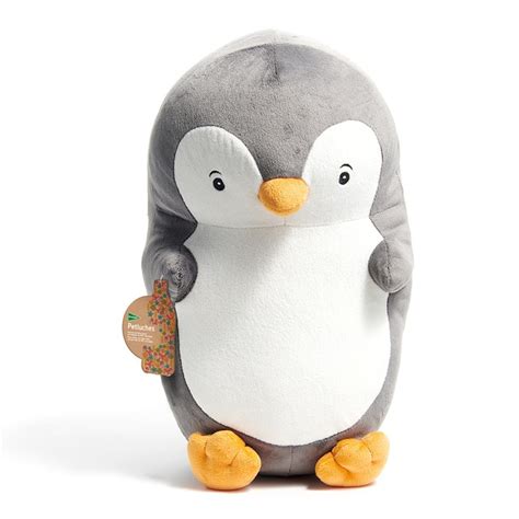 Comprar Pingüino Grande De Peluche Sostenible Con Forma De Almohada El