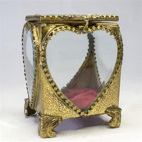 Rare 19th Century French Ormolu And Bevelled Glass Casket 3810 La444434