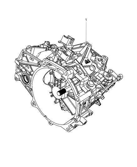 Transmission Transaxle Assembly Of Manual Transmission 2008 Jeep Patriot