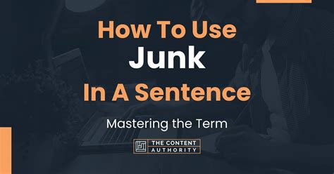 How To Use Junk In A Sentence Mastering The Term