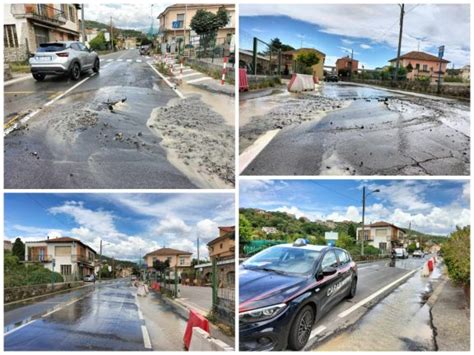 Imperia Esplode L Acquedotto In Via Airenti A Caramagna Danneggiato L