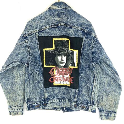 Levis Vintage Levis Ozzy Osbourne Denim Jean Trucker Jacket Size