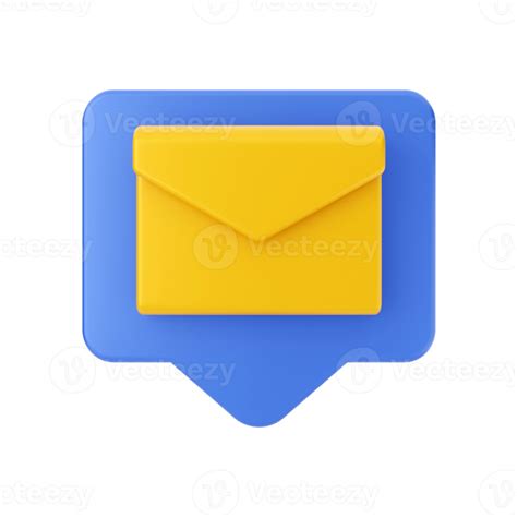 3d Mail Email Message Icon Illustration 8509301 Png