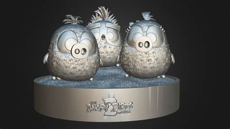 Hatchlings Diorama 02 Angry Birds 3D Model By Yacine BRINIS