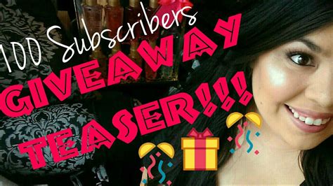 Giveaway Teaser 100 Subscribers Youtube