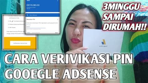 Cara Verifikasi Pin Google Adsense Dengan Benar Youtube