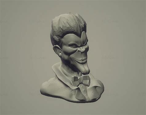 Joker Bust D Printing Model