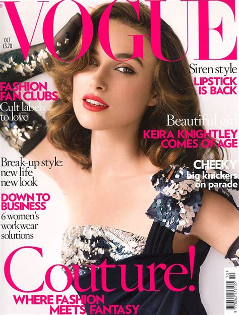 Vogue Magazine Cover Archive Uk Vogue Covers Vogue Magazine Covers Keira Knightley