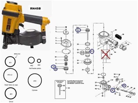 F Pl F Ww F Pt O Ring Rebuild Kit For Bostitch Collated Framing