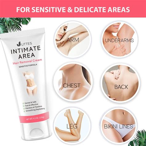 Flawless Hair Removal Cream For Women Sensitive Formula For Underarms And Intimate Areas