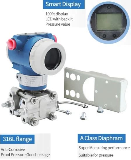 4 20ma Professional Differential Pressure Level Transmitter With Hart Protocol Differential