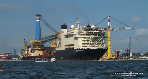 Navios De Santos Cia Plsv Saipem Fds Deixando Santos