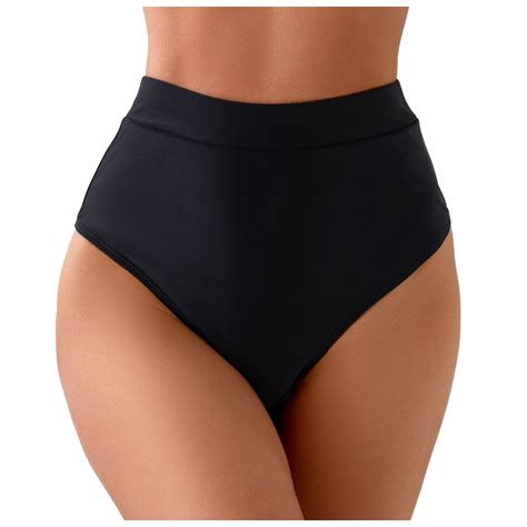 TTUHYWXI Women S Swim Bottom High Waist Retro Basic Full Coverage Bikini Tankini Swimsuit Briefs