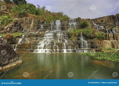 Pongour waterfall stock photo. Image of river, pongour - 99634942