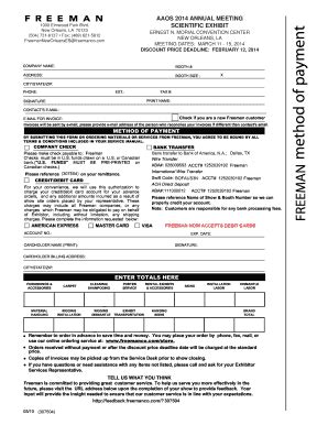 Fillable Online Aaos Freeman Shipping And Material Handling Form Aaos