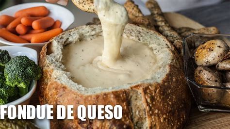 Como Preparar Un Delicioso Fondue De Queso Tradicional Youtube