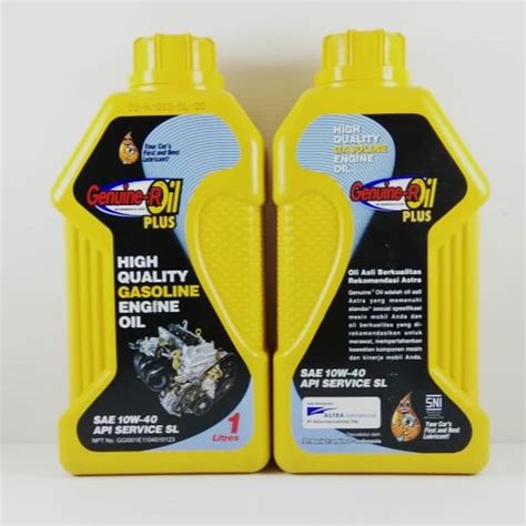 Jual Oli Mesin Daihatsu Astra Genuine R Oil Plus Sae W Sl L