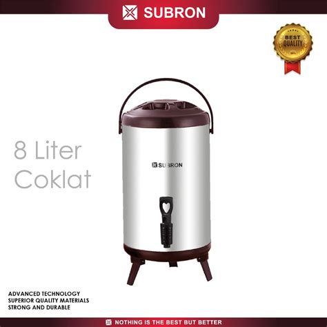 Jual Subron Water Jug Stainless Steel Hot Cold Liter Coffee