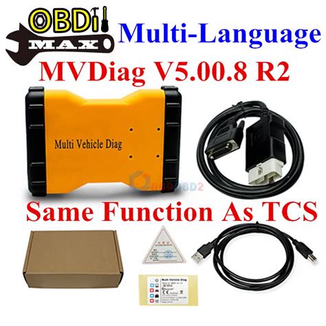 Multi Vehicle Diag New VCI V5 00 8 R2 MVDiag Car Truck Generic 3 In