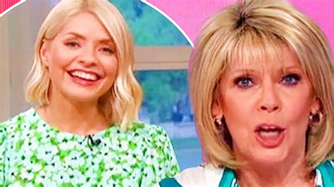 This Morning Viewers Cringe Over Holly Willoughbys Brutal Run In With Ruth Langsford Holly Ruth